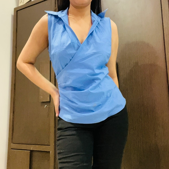 EXPRESS blue top - Picture 2 of 15